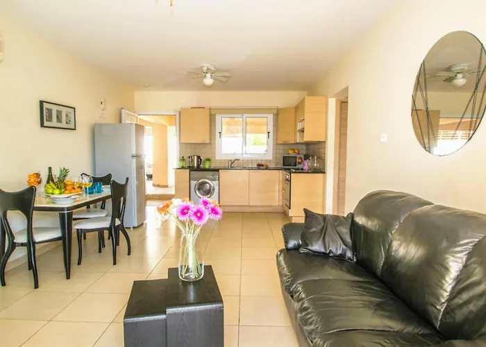 Nissi Golden Sand Lovely One Bedroom Apartment With Spacious Terrace And Free Parking